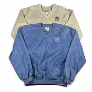 Vintage Golf Microfiber Pullover Windbreaker Lot Men’s L 90s V Neck